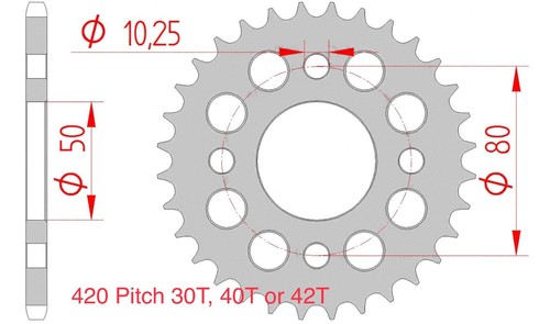 Rear chain sprocket - rear,