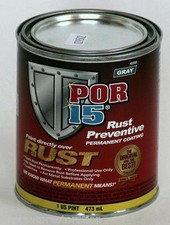 POR15 Rust Preventative Paint Grey 473ml Treatment Tough Strong Durable POR 15