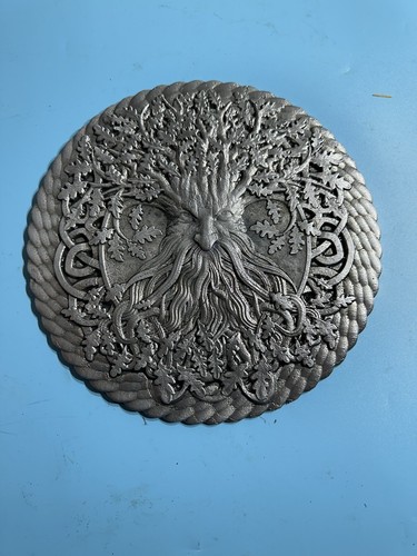 Green tree man garden motif - green,