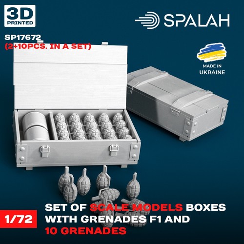 Grenade boxes and grenades - boxes,