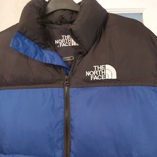 MENS THE NORTH FACE 700 PUFFER JACKET.SIZE LARGE..BLUE WITH BLACK