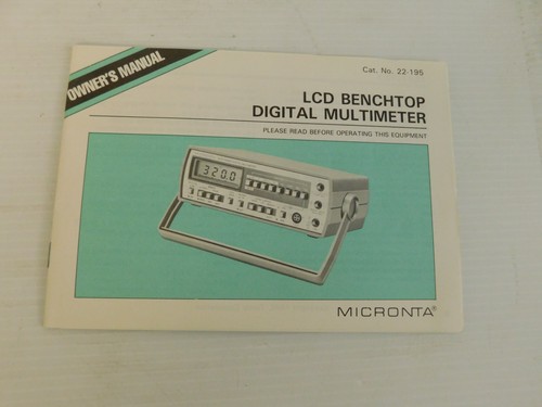 Micronta lcd benchtop digital - lcd,