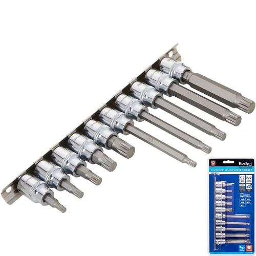 Bluespot 10pc spline socket - bluespot,