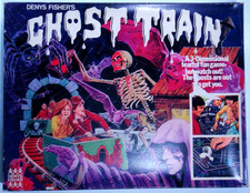 GHOST TRAIN Board Game 3D Denys Fisher 1975 HALLOWEEN Skeleton VAMPIRE BAT