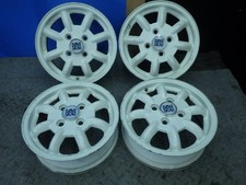 Rare Minilite Mini Light Aluminum Wheels 4 Pieces 13 Inches 4J 4.00B 45 4H Holes