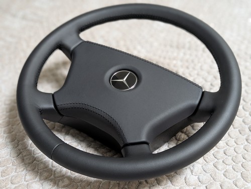 New leather steering wheel - new,