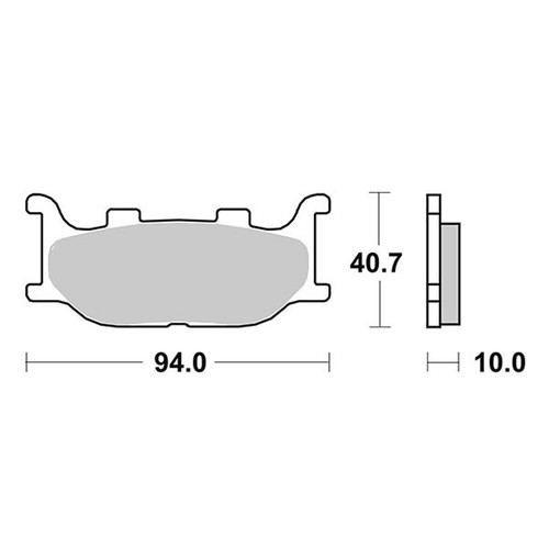 Pair brake pads sbs - pads,