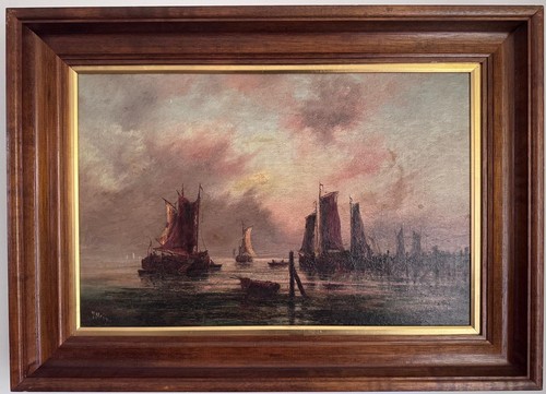 Antique 19thc oil painting - antique,