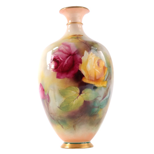 Royal worcester roses vase - roses,