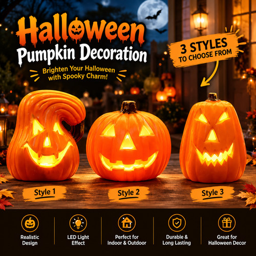Halloween large pumpkin led - pumpkin,