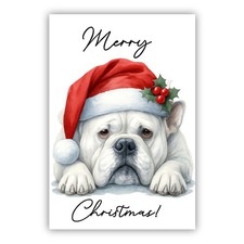 American Bulldog Christmas Dog Lovers Card From the Dog to Owner Mum Dad Groomer