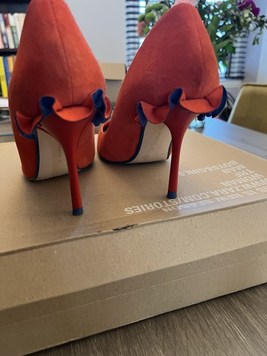 Zara heels size orange - orange, &