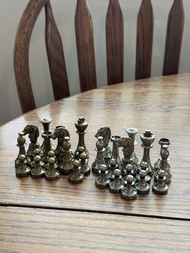 Vintage set metal - of, chess