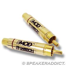 PAIR Harrison Labs FMOD -12dB audio attenuator rca in line level reducer