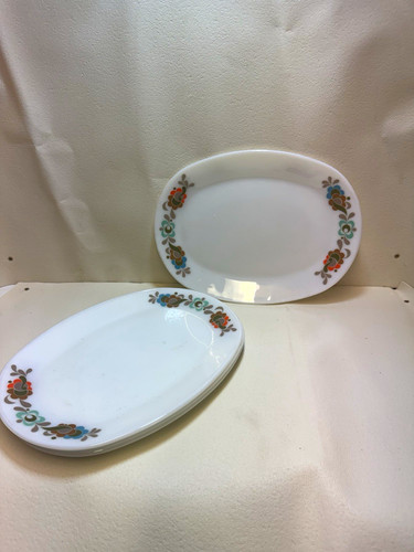 Vintage pyrex oval dinner - oval,