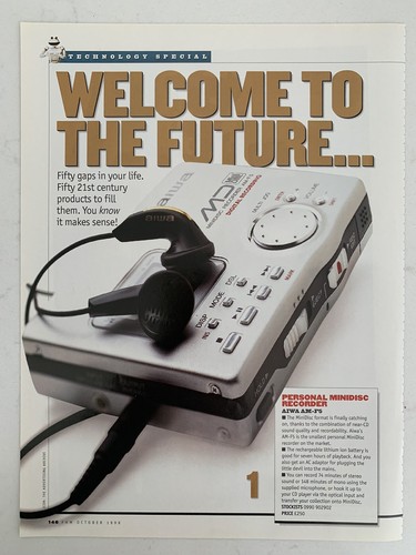 Aiwa minidisc mini disc player - minidisc,