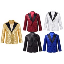 UK Kids Boys Shiny Sequins