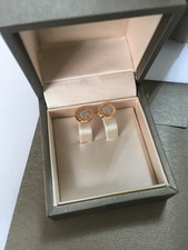 18K Rose Gold Diamond Earrings