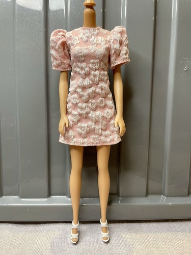 Barbie doll 2pc pink textured - 2pc,