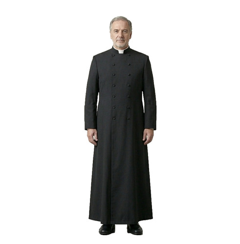 Men premium black wool - black,