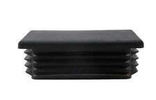 Rectangular Plastic End Caps Tube Inserts Blanking Plugs Stoppers feet Black