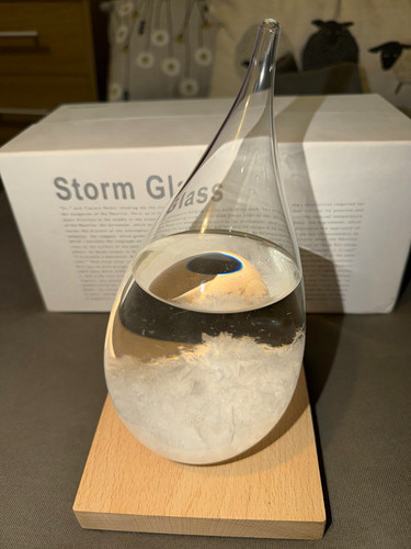 Storm glass weather station - glass,