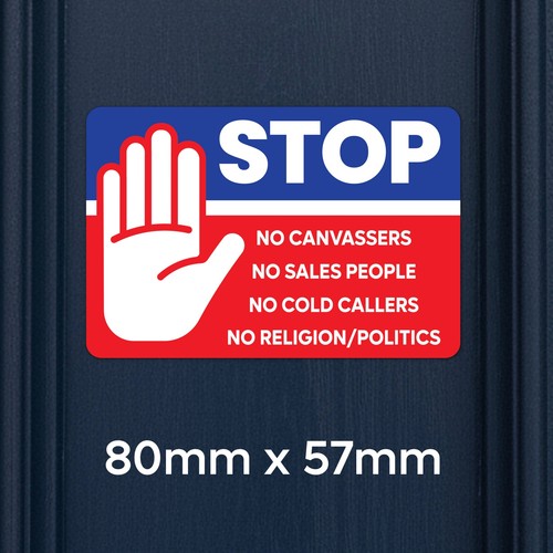 Stop cold callers sign - stop,
