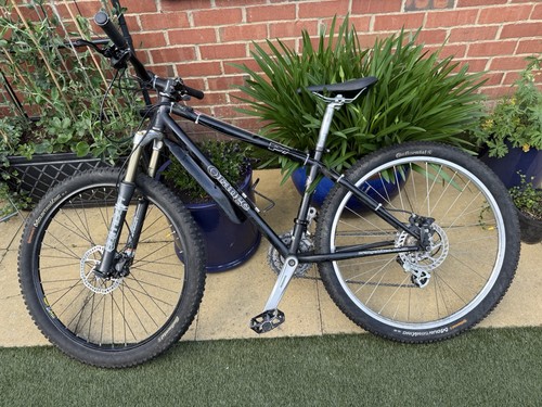 Orange mountain bike - orange,