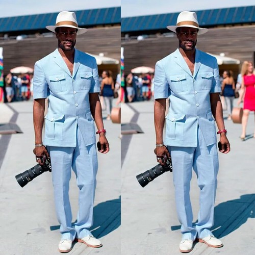 Summer sky blue men safari - blue,