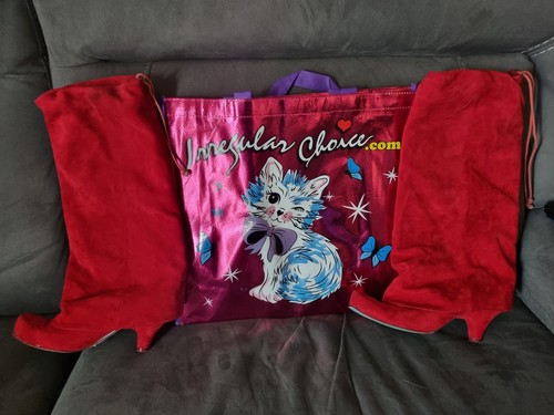 Rare vintage red - red, suede