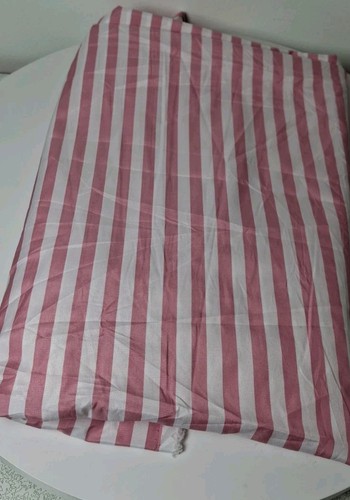 Vintage pink white pinstripe - pink,