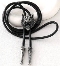 Unusual Unisex Black Bolo Tie