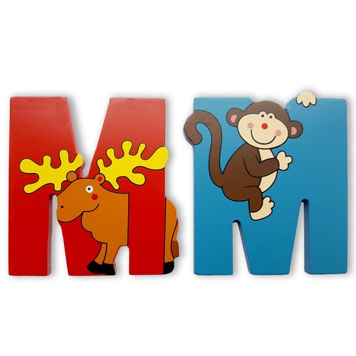 Wooden self adhesive uppercase - self-adhesive,