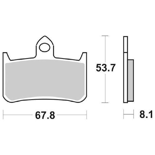 Brake pad set sbs - sbs, honda