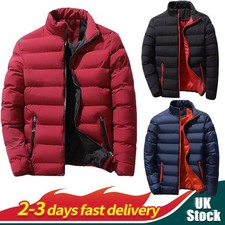 Mens Winter Warm Quilted Parka
