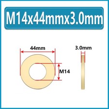 Solid Brass Flat Washers M2 M3