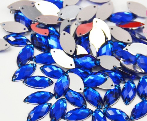 Sewing blue acrylic - acrylic, tear