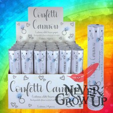 [NGU?] 20cm WHITE Party CONFETTI Cannons Poppers Shooter Wedding New Years *RA