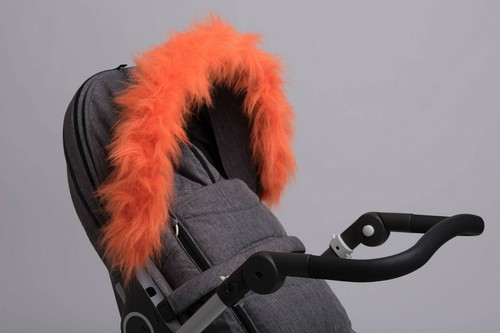 Silver cross pram hood furs - silver,