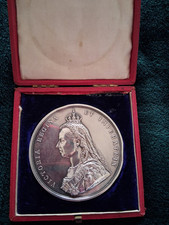 1887 VICTORIA GOLDEN JUBILEE  3inches SILVER MEDAL
