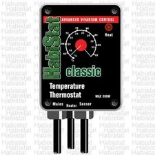 Habistat Temperature Thermostat Temp Stat Reptile Thermostat BLACK 300w