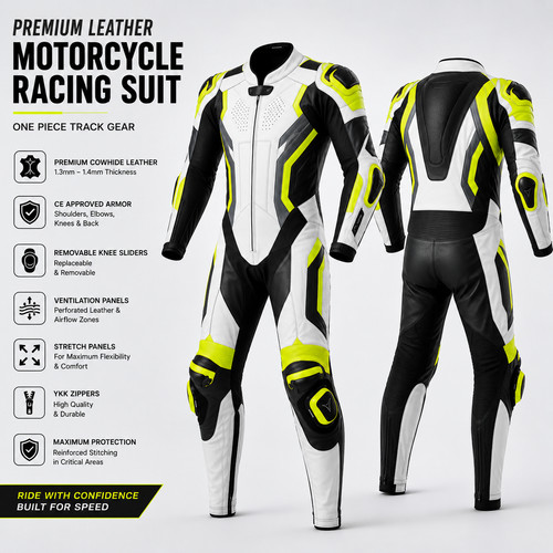 Motorcycle leather racing suit - motorcycle,