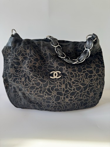 2000s chanel camellia suede - chanel,
