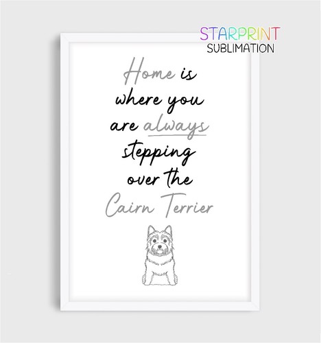 Cairn terrier unframed - cairn, a4