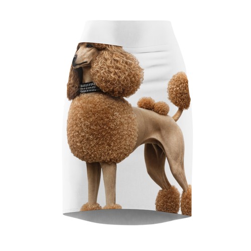 Womens elegant poodle pencil - poodle,