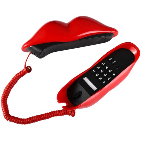Red mouth telephone fun - red,