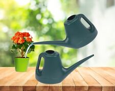 2 Small Plastic Woodstock Watering Cans 1L Indoor Houseplant Mini Watering Can