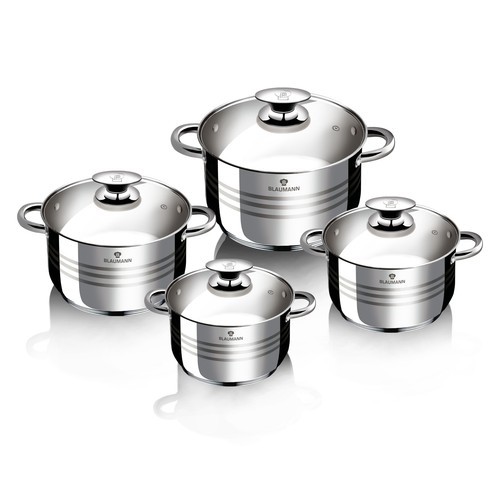 8pc blauman stainless - 8pc, steel