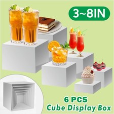 6PCS Acrylic Buffet Riser Food
