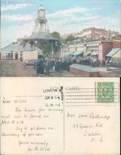 The Bandstand Southend Jarrold Sons 1915 postmark Cities Towns Architecture